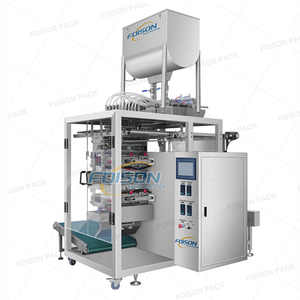 Multi linhas 4 lados que selam a máquina de embalagem líquida do saquinho